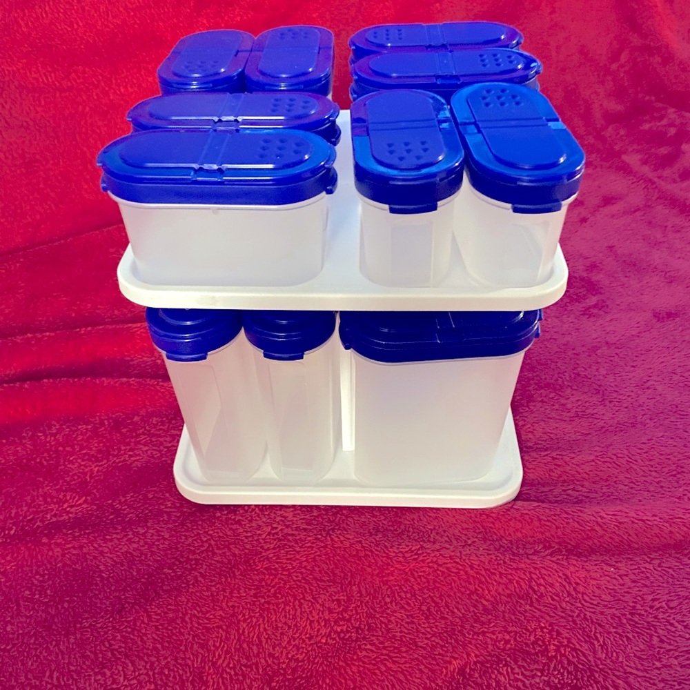 Tupperware Spice rack and containers